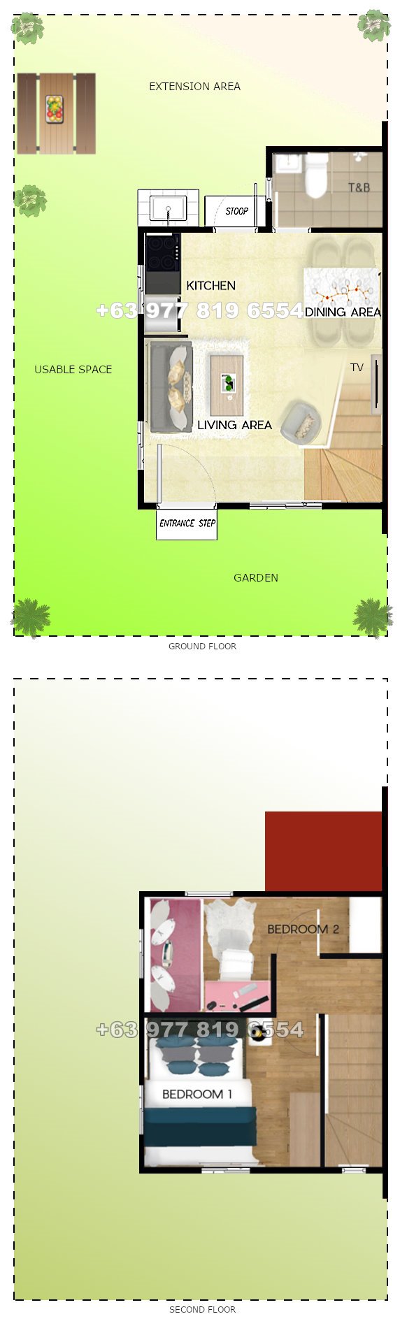 Criselle Floor Plan House and Lot in Calamba