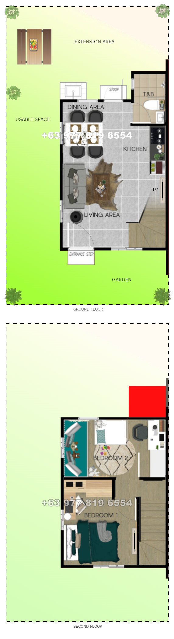 Ezabelle Floor Plan House and Lot in Calamba